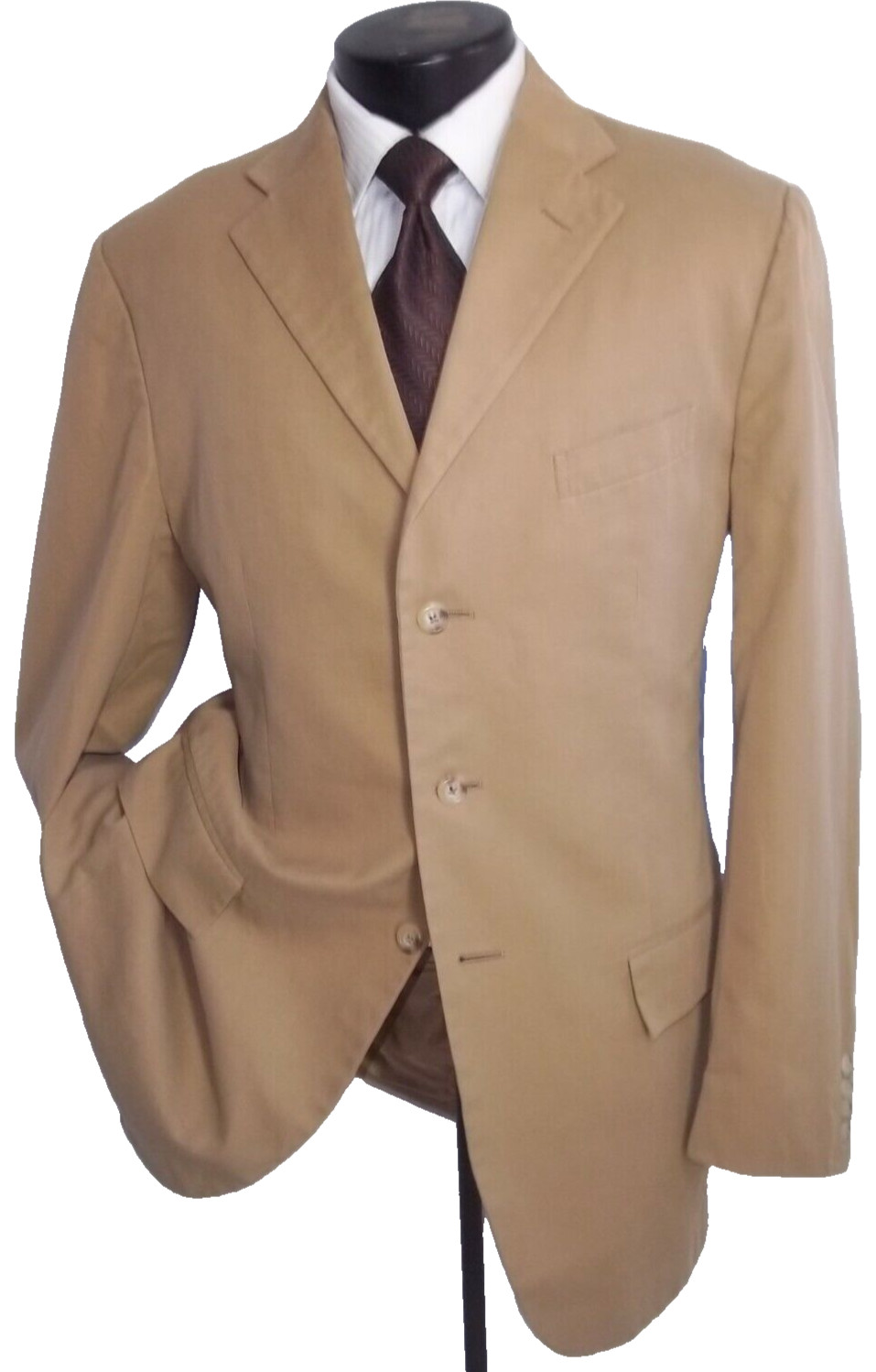 # Polo Ralph Lauren Solid Beige 2Button Cotton Ja… - image 3