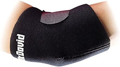 McDavid Neopren Ellbogenbandage Schutzstufe 1, Schwarz, Einheitsgröße