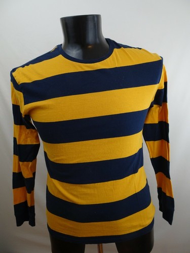 PacSun Blue Yellow striped long sleeve 