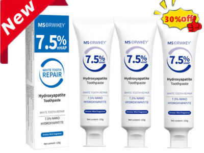 Hydroxyapatite Toothpaste for Enamel Protection,Gentle Mint, Fresh Breath 1 QXO