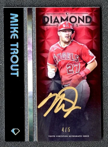 2023 Topps Diamond Icons Mike Trout Black Polychromatink Auto /5 #BPA-MT