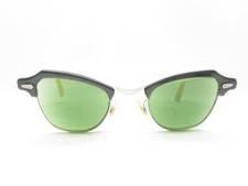 BAUSCH  LOMB B L 1/10 12K G.F. CAT EYE BROWLINE EYEGLASSES FRAMES 45-135 116990