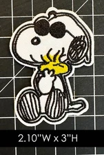 Peanuts: Cool Snoopy Hug Embroidered Iron On Patch