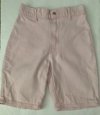 Vintage 80 s Mixed Blues High Waist Mom Jean Shorts Size 4 Made In USA Pink
