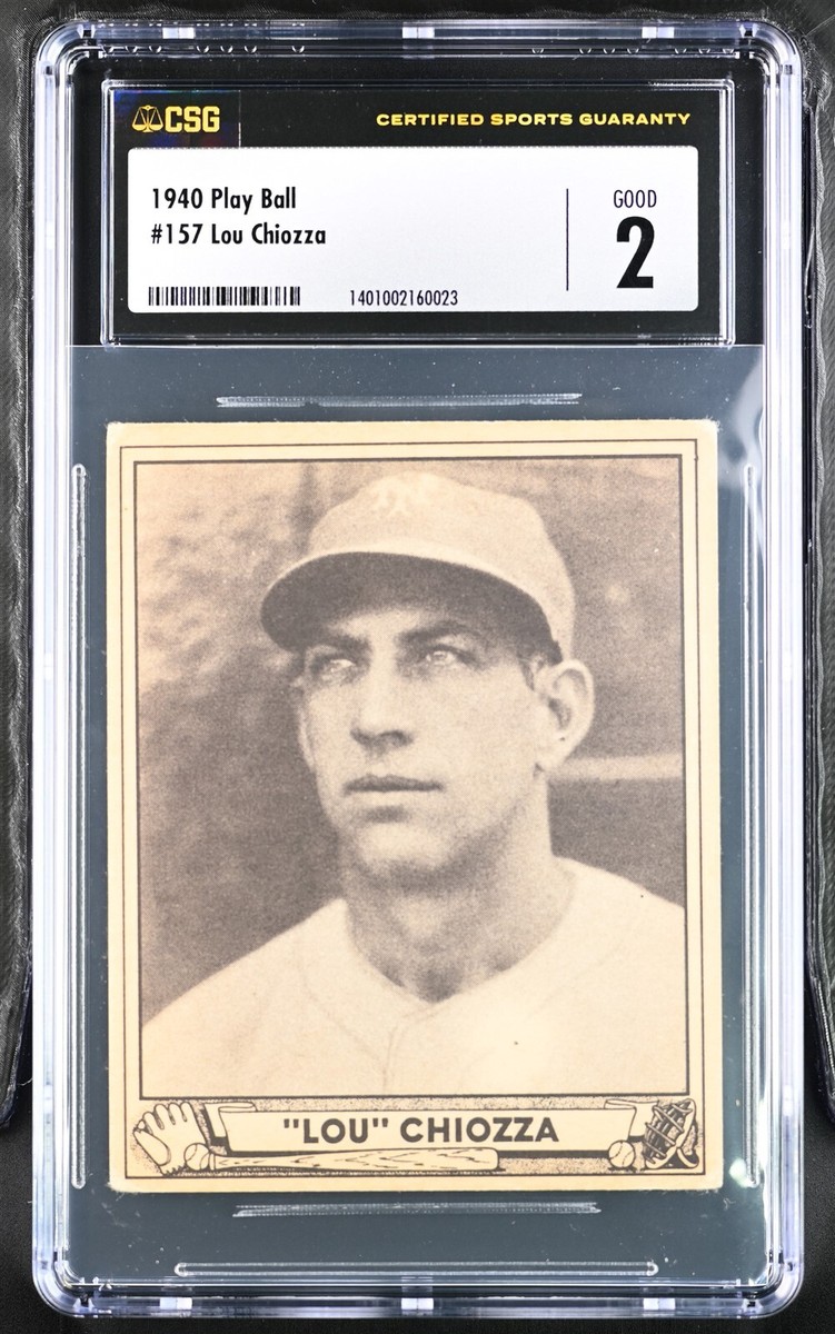 1940 Play Ball - Lou Chiozza #157 Regular Back for sale online | eBay