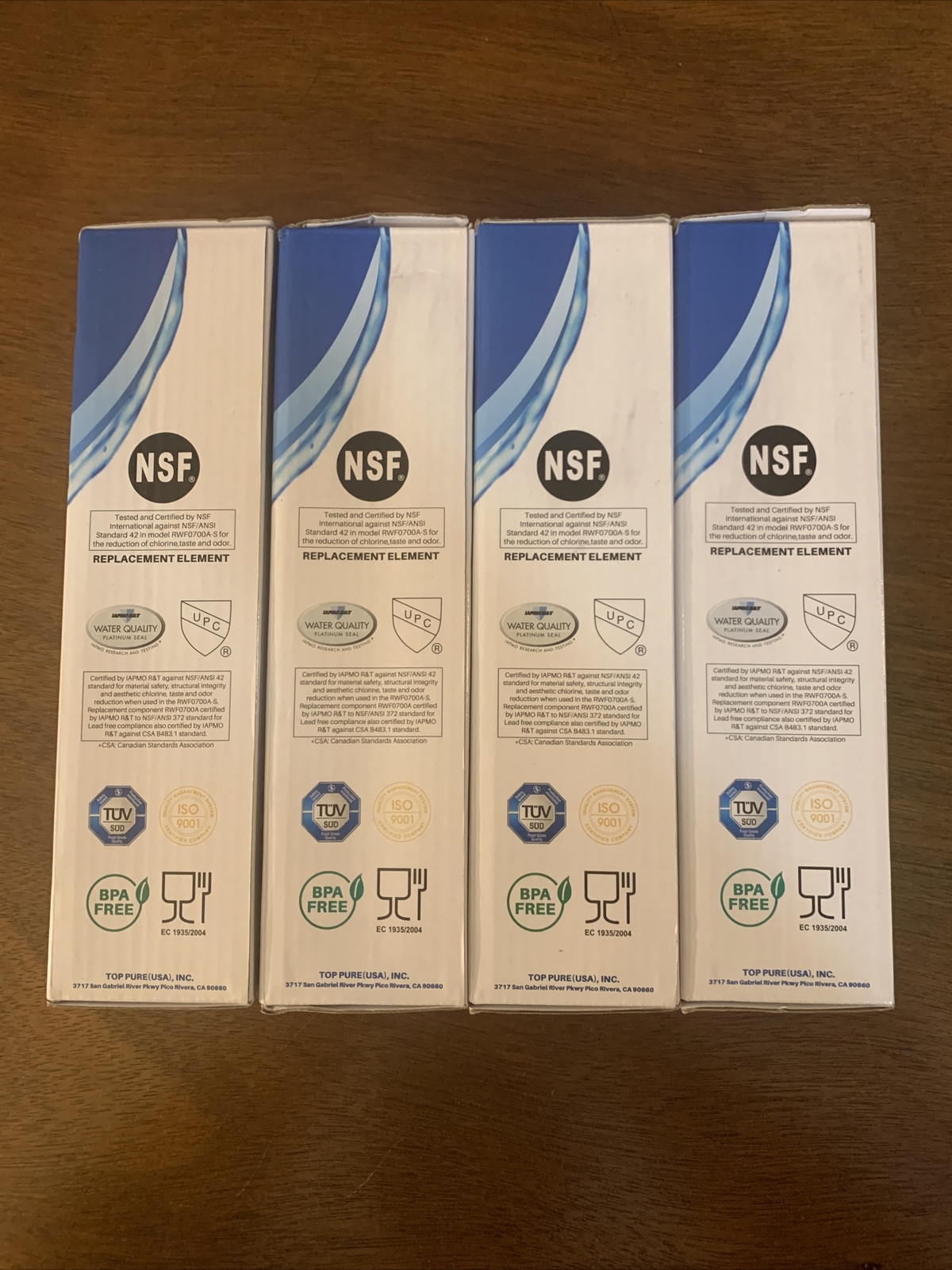 IcePure RWF0700AS Refrigerator Water Replacement Filter 4 Pack