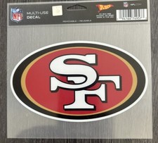 SAN FRANCISCO 49ERS 3"X5 MULTI-USE DECAL PERFECT FOR CAR WINDOWS