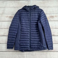 Duluth Down Right Insulated Jacket Women's Sz M Nightfall Blue Duck Down Puffer