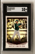 Dustin Fowler 2018 Panini Studio RED #132 RC Serial #d /25 SGC 10 Gem Mint POP:1