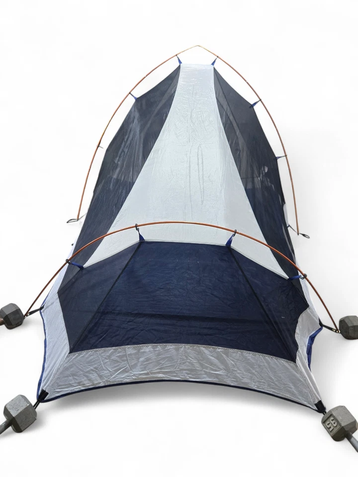 Mountain Hardwear Tent Lightpath 3 Gray Blue Light w/Footprint Non-Freestanding - Image 3 of 4