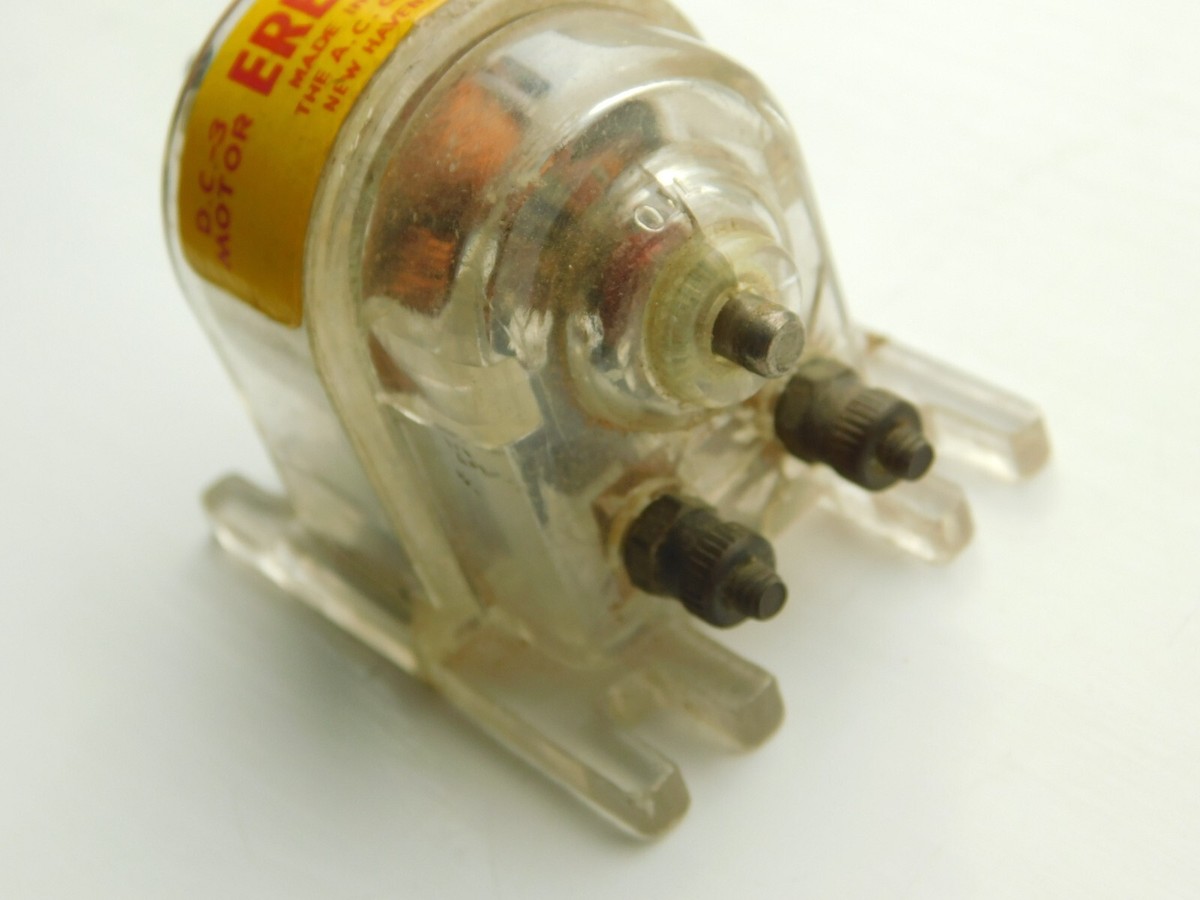 Vintage A.C. Gilbert DC-3 Motor Erector 3-6v DC Only ~ Made Vintage A.C. Gilbert DC-3 Motor Erector 3-6v DC Only ~ Made