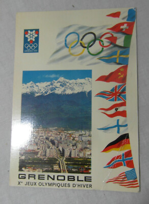 Mascotte Jeux Olympiques Grenoble 1968 – Rare Figurine Plastique Vintage à Nettoyer