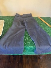 Vtg 1970s Flared Bell Bottom Slacks Pants Gray