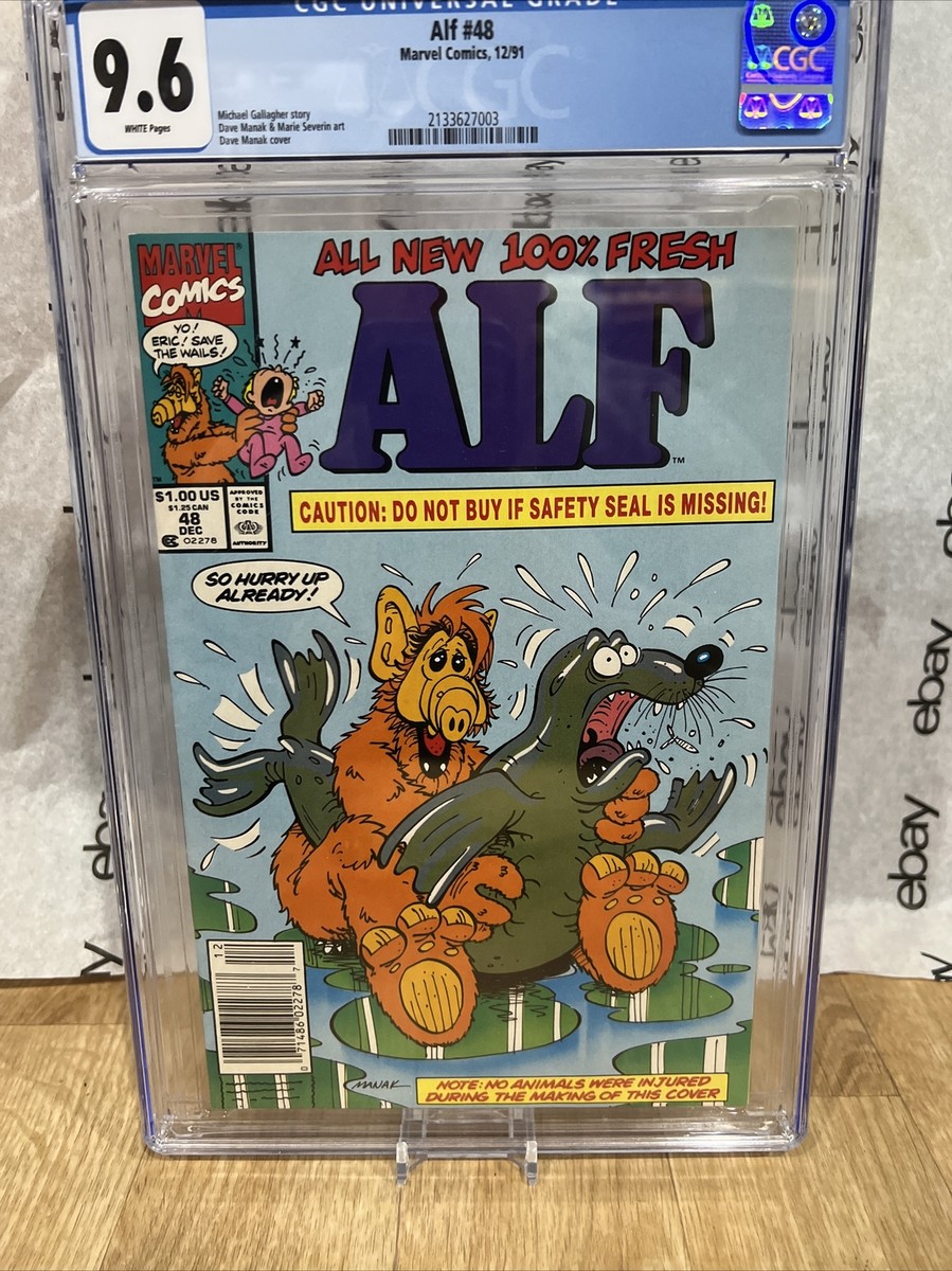 Alf #48 CGC 9.6 NM+ WP 1991 Marvel Comics Newsstand Edition Never