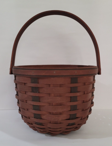Longaberger 8" WORK AROUND Basket - Brown & Black Limited Edition Colors