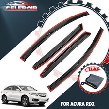 For 2013-2018 Acura Rdx Jdm 3d Wavy Mugen Style Window Visors Vent Rain Guards