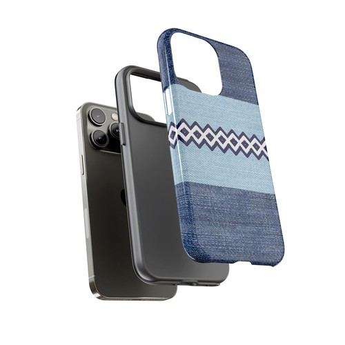 Blue Jean Print Diamonds Tough Phone Case for Iphone, Samsung Galaxy, Goog Pixel - Picture 86 of 285