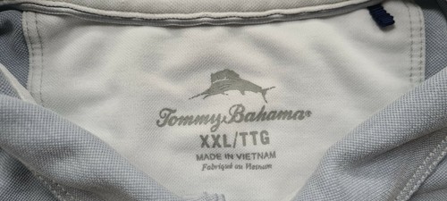 TOMMY BAHAMA MEN'S SHORT SLEEVE GRAY POLO SHIRT XX Fishing Beach Outdoor - Picture 2 of 11