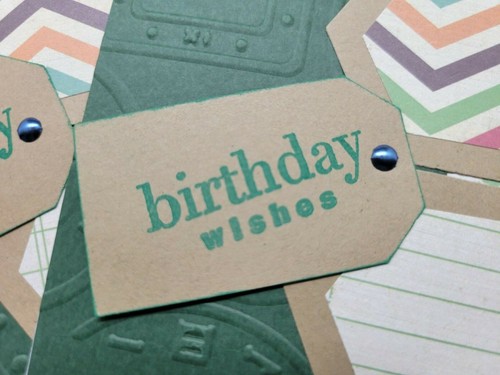 Birthday card set of 5 (Birthday Wish) - handmade, 4 x 5.5, decorative envelopes - Picture 4 of 7