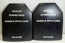 Set of 2 Toy Soldier Workshop Black Armor Airsoft Plates: For Toy Only
