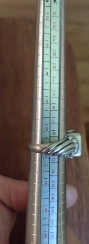 Anillo de DISEÑADOR ESTERLINA 925 ROSA Y CIRCONITA CÚBICA TRANSPARENTE Y2K cuerda gruesa declaración - Imagen 19 de 19