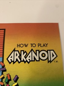 Arkanoid Nintendo NES Instruction Booklet Manual Only Authentic Original