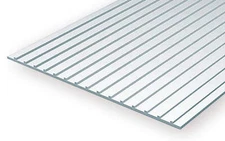 Evergreen Scale Models 4523 Styrene Seam Roof 3/8" Spacing