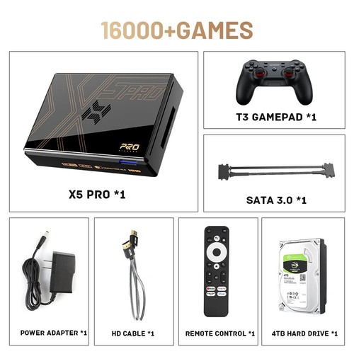 Super Console X5 PRO Retro Video Game Console Plug & Play 4T 16000 Games PSP/PS1 - Picture 26 of 27