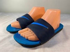 Nike Kawa Slide Sport Sandals Youth Big Kid's Blue Slip On - US 6Y