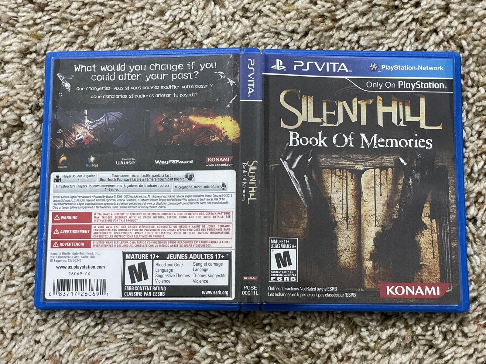 Tweaked the first edition cover of Silent Hill: Shattered Memories