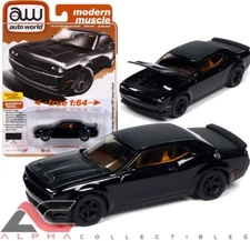 AUTOWORLD AWSP170B 1:64 2021 DODGE CHALLENGER SRT SUPER STOCK (PITCH BLACK)