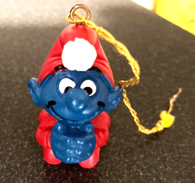Figurine Schtroumpf Bonhomme De Neige – Céramique – Wallace Berrie 1982 – RARE