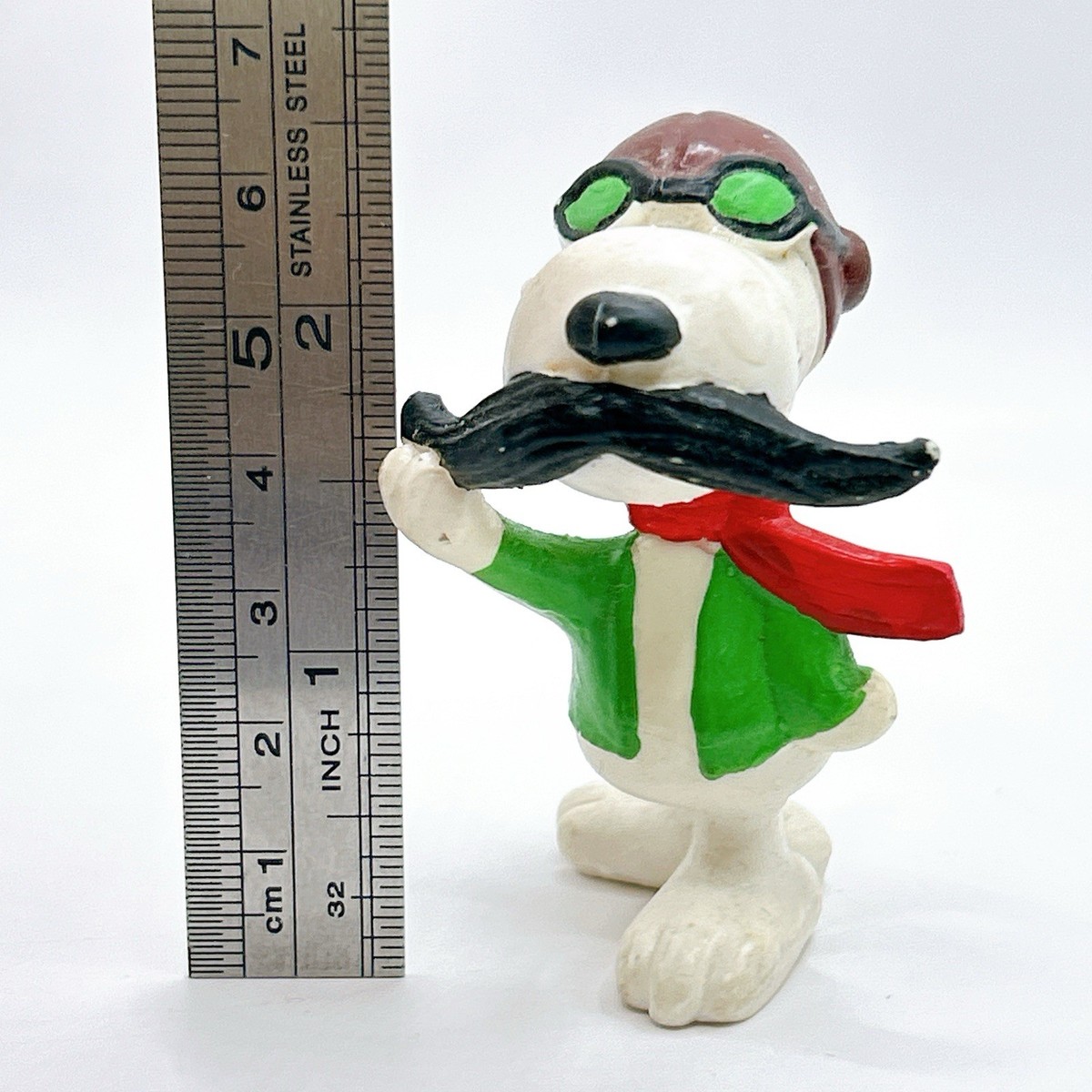 Snoopy Peanuts Flying Ace Aviator Figure World War I Pilot Vintage