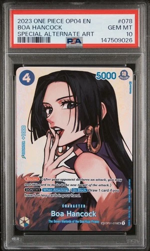 2023 ONE PIECE OP04-KINGDOMS OF INTRIGUE #078 BOA HANCOCK PSA 10