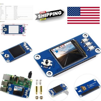 1.3 Inch IPS LCD Display HAT for Raspberry Pi Zero 240x240 Pixels SPI Interface