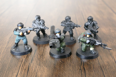 Warhammer 40k Astra Militarum Cadian Shock Troops x6 (Includes
