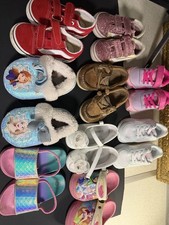 Toddler Shoe Bundle Various Brands And Sizes Between Toddler 4 -6 9 Pairs Total