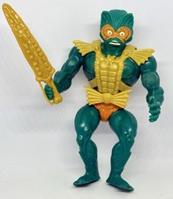 VTG MOTU Mer-Man Action Figure 1981 Mattel Taiwan Green Belt w/ Sword He-Man