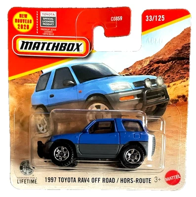 Matchbox 1997 Toyota RAV4 Off Road 33/125 2026 1:64 Modellauto Spielzeug SUV OVP