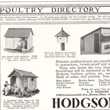Hodgson Houses Bird House Dog Kennels Poultry Houses Vermin Proof 1928 Print Ad