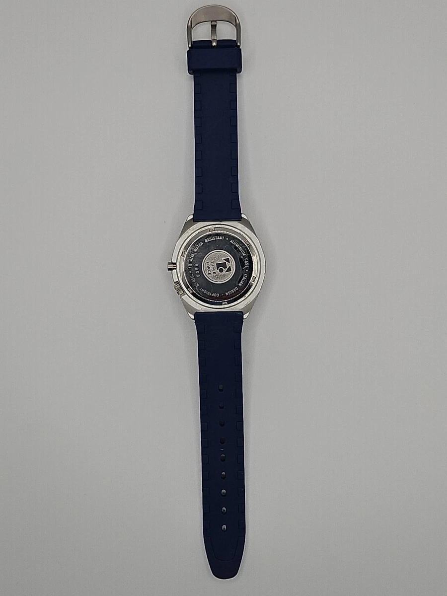 Vintage Time Force 9803 Watch - Italian Design, Backlight, 100M, Aluminum Case