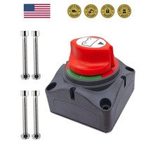 Battery Disconnect Switch 12V - 48V, Marine Battery Switch Disconnect Power C...