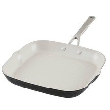 KitchenAid 11.25" Hard Anodized Ceramic Nonstick Grill Pan Matte Black: