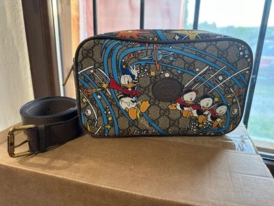 Gucci Umhängetasche Canvas GG Donald Duck Mehrfarbig Rot Futter