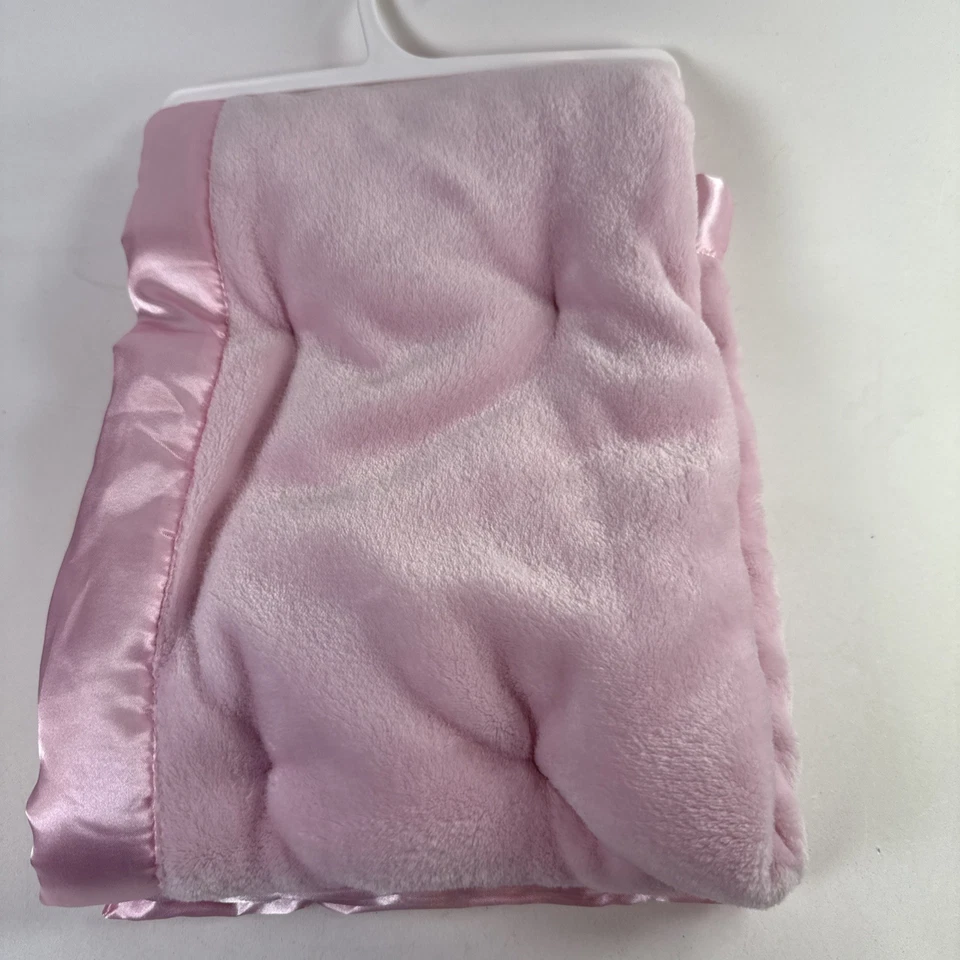 Baby Essentials Thank Heaven For Little Girls 30" x 40" Pink Blanket Satin Trim - Image 3 of 4