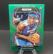 Panini 2022 Prizm Draft Picks Green Prizm Jalen Duren RC #58 Memphis Tigers