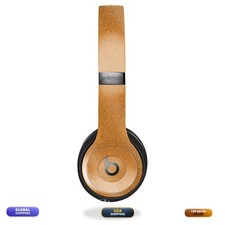 MightySkins Glossy Glitter Skin for Beats Solo 4 - Solid Orange - 3M Vinyl Cover