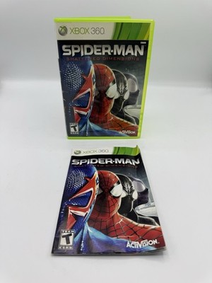 Spider-Man: Shattered Dimensions (Xbox 360) CASE, ART AND MANUAL ONLY NO GAME