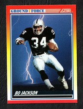 1990 Score Ground Force Card #330 Bo Jackson – Los Angeles Raiders  A3105