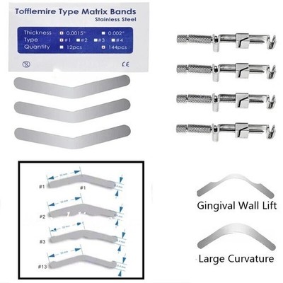 Easyinsmile Dental Matrix Band Tofflemire Type 0.04mm Stainless Steel (#1) : Buy Online At Best Price In KSA - Souq Is Now - Foto 11